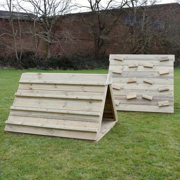 2 Li Ahşap  Tırmanma Set